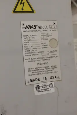 1999 HAAS VF4 Machining Centers, Vertical | Star Equipment Co., Inc. (6)