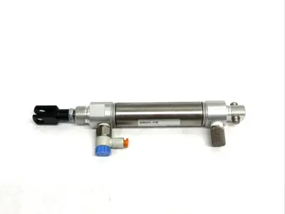USED SMC ROUND BODY AIR CYLINDER 0.75" BORE, 1.5" STROKE