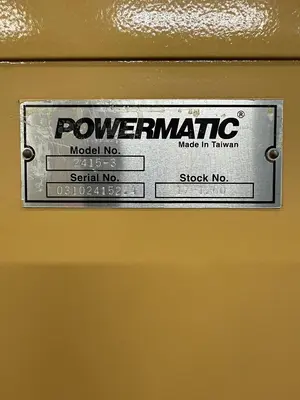Used 2003 POWERMATIC 2415-3 Vertical Band Saws Florida US | Reardon Machinery #1495430