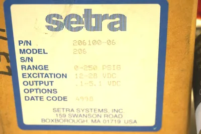 NEW SETRA 206100-06 TRANSDUSER 20610006