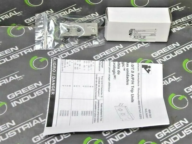 Schneider Electric 48839 MasterPact NT Long Time Rating Plug G New NIB