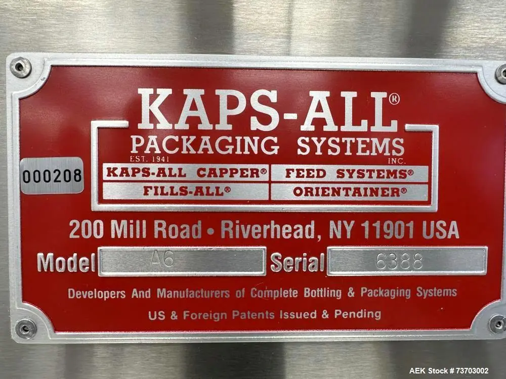 Used KAPSALL A6 Cappers Illinois US | Aaron Equipment #1362648