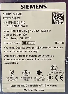Siemens SITOP PSU8200 Power Supply (BIN425)