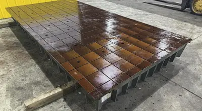 78" x 158" x 15" PORTAGE GRID TYPE LAYOUT SURFACE TABLE. STOCK # 2201319