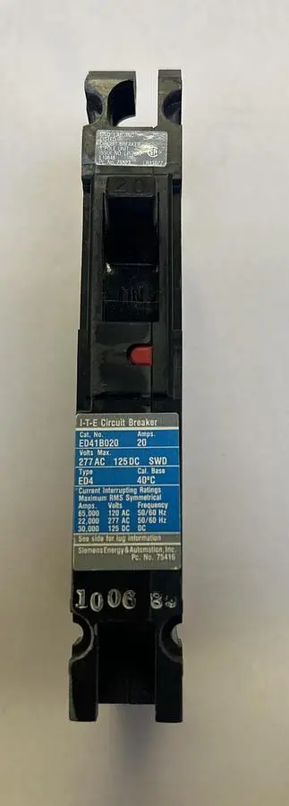 Used ITE ED41B020 Miscellaneous Equipment (Electrical & Power) Ohio US | Surplus Asset Holdings #1209265