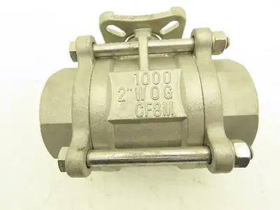 DynaQuip H160 Pneumatic Actuator 2" CF8M Stainless Ball Valve 1AWR8