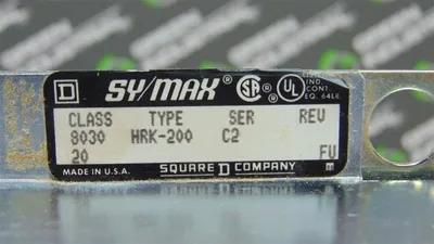 Square D 8030 HRK-200 SY/MAX 16 Slot Rack Chassis Series C2 Used