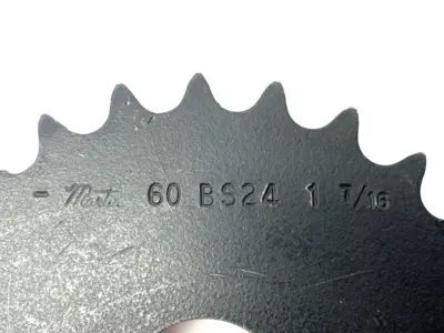 USED MARTIN FINISHED BORE ROLLER CHAIN SPROCKET 24 TEETH SHELFWARE
