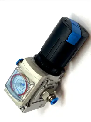 Festo MS4‑LR 1/4‑D6‑RG‑AS‑WR Pneumatic Pressure Regulator 527690 - Used