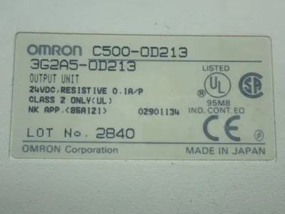 Used OMRON C5000D213 PLC Input & Output Ohio US | HGR 24 #907441