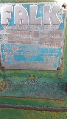 USED FALK 1110YF1-S PARALLEL SHAFT ENCLOSED GEAR DRIVE