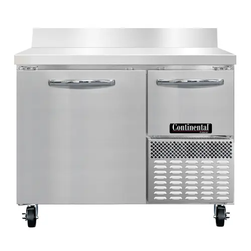 Continental FA43NBS 43" W Worktop Freezer W/ (2) Sections & (2) Doors, 115v