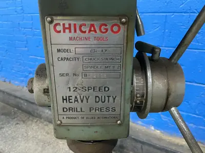 Used CHICAGO MACHINE TOOLS BI17 Heavy Duty & Sensitive Single Spindle Drills Ohio US | HGR 24 #1437837