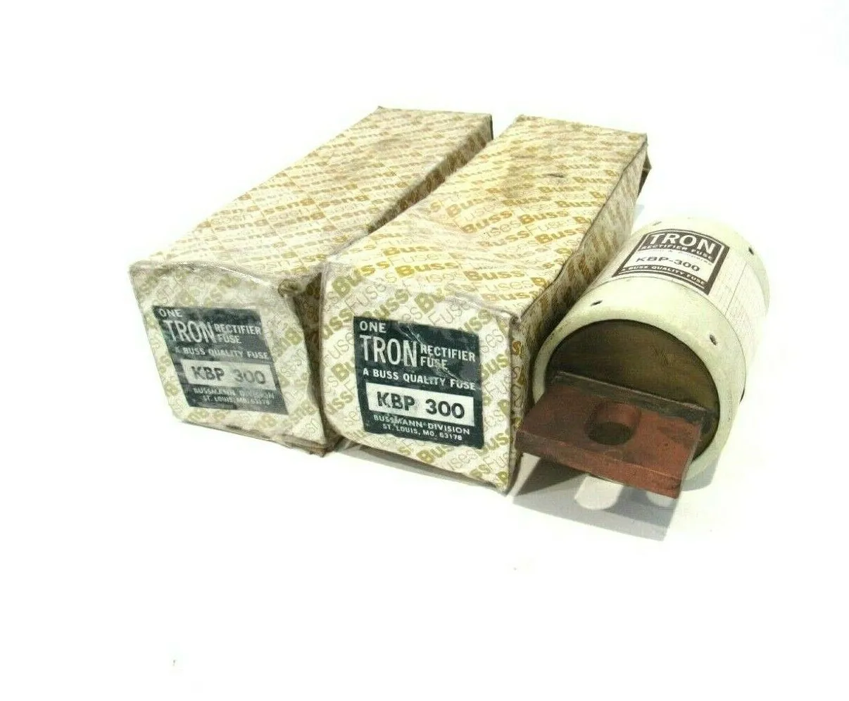 LOT OF 2 NEW BUSSMANN TRON KBP-300 FUSES KBP300