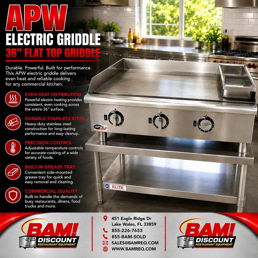 Used APW _UNKNOWN_ Commercial Flat Top Griddles Florida US | BAM Discount Restaurant Equipment #1383917