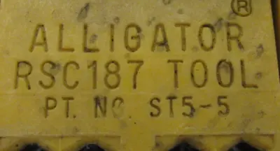 USED ALLIGATOR RSC187 BELT LACING INSTALLATION TOOL ST5-5 23"