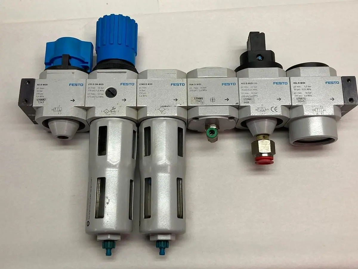 Used FESTO LFR-D-5M-MIDI Air Pressure Regulators Ohio US | Surplus Asset Holdings #1365900