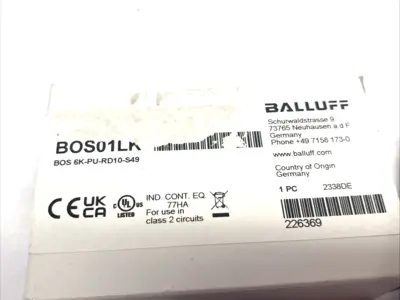New | in-Stock Balluff Photoelectric Diffuse Sensor, (energetic) 6K, BOS 6K-PU-RD10-S49 Photoelectric Sensors Michigan US | Maverick Industrial Sales #1390545