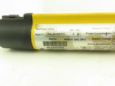 Allen Bradley 440L-R4J0480YD Light Curtain Guardmaster Receiver Only Ser A Rev B