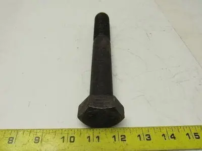 1"-8 x 7" Grade B7 Black Oxide Finish Heavy Hex Cap Screw Bolt lot of 2