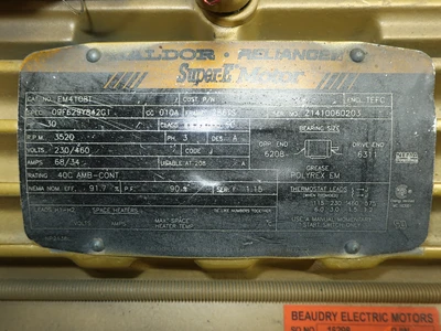 Used BALDOR EM4108T A.C. Motors Ohio US | Aucto #1427212