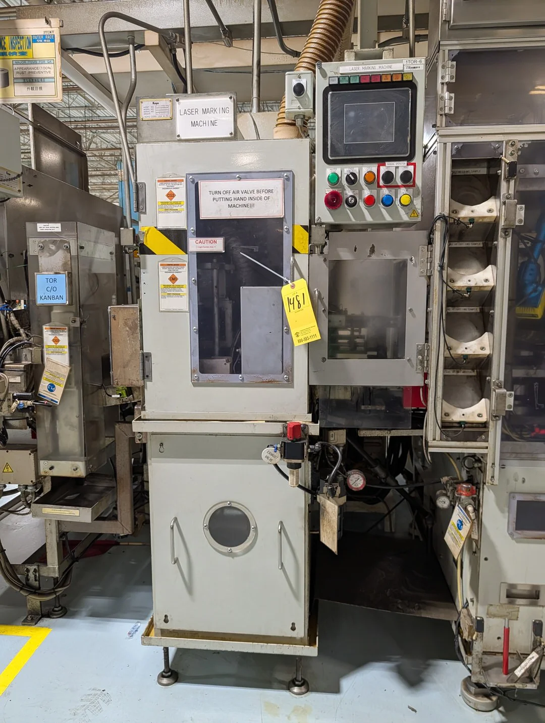 Koyo Laser Marking Machine W/ Cognex Control & Sensor
