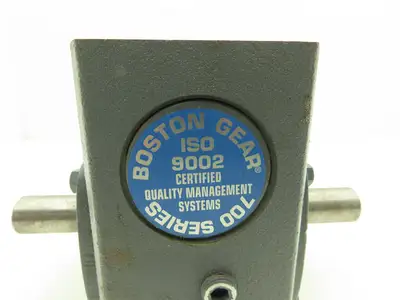 Boston Gear F72410B7H Worm Gearbox 10:1 Reducer 3Hp 175rpm 143/145TC Dual Shaft