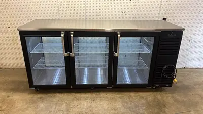 Used Krowne Used 2023 84" Krowne KPT84L-GSS-LRR/LRR Pass Thru Back Bar Cooler Refrigerator - STS Bottle Coolers Illinois US | Falcon Restaurant Supply #1373559