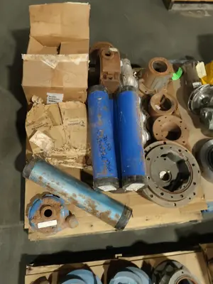 4 PALLETS OF ASSORTED PUMP REPLACEMENT PARTS, CASTINGS, RINGS, PEPELLERS