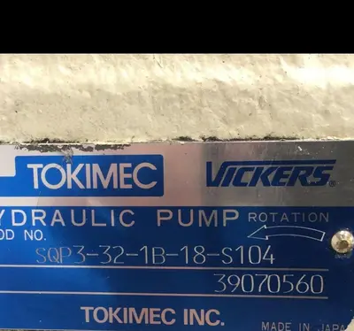 Used TOKIMEC VICKERS SQP3-32-1B-18-S104 Pumps Michigan US | Ideal Machinery #580747