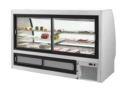 Migali 7 Ft Deli Display Case, Curved Glass