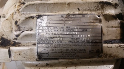 US Motors Motor 3HP; 1775RPM; 460V; Frame: 213 C08-E062B-M