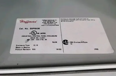 HOFFMAN E6PBXM Steel Electrical Enclosure, 6-Switch Mount. 4B-32