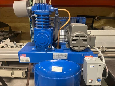 Used QUINCY QTV-5 Tank Mounted Air Compressors New York US | MachineryMax #1502463