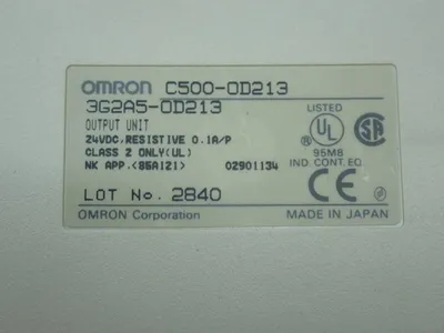 Used OMRON C5000D213 PLC Input & Output Ohio US | HGR 24 #907441