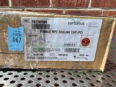 USED BOX OF 4 - SARTORIUS STEDIM FBP101949 FEMALE MPC SEALING CAP (PC)