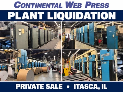 Continental Web Press Plant Liquidation – Private Sale