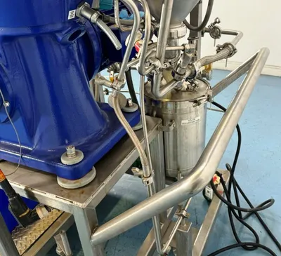 Alfa-Laval BTPX 205 SGD-34 CDP-60 clarifier centrifuge skid, 316L SS.