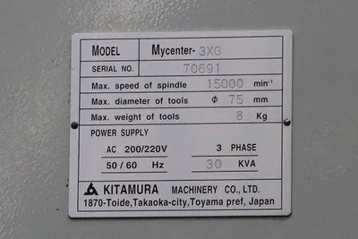 2015 KITAMURA Mycenter-3XG Sparkchanger MACHINING CENTERS, VERT., N/C & CNC | Prime Machinery (19)