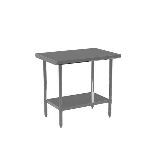 New | in-Stock Atosa New Atosa ST2460EC 60" x 24" Stainless Steel Work Table Food Prep Tables Illinois US | Falcon Restaurant Supply #1373666