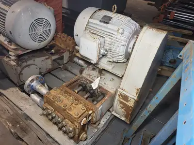 1-3/8x2-3/4 Triplex Plunger Pump TD-30 w/ 15 hp Motor
