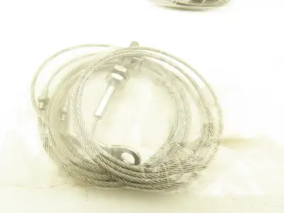 1/16 in x 7 ft Cable Eye & Threaded Rod For Gammerler Palletizer Spear Lot of 10