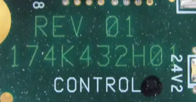 USED 174K432H01 CONTROL BOARD REV 01