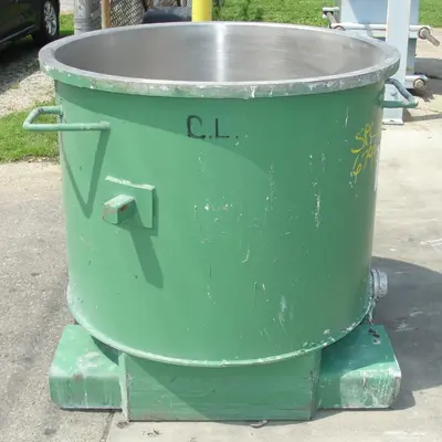 SPC6799  Mixer and Blender 125 gallon Ross change can Stainless Steel 39.25" inside diameter 31.5" inside height