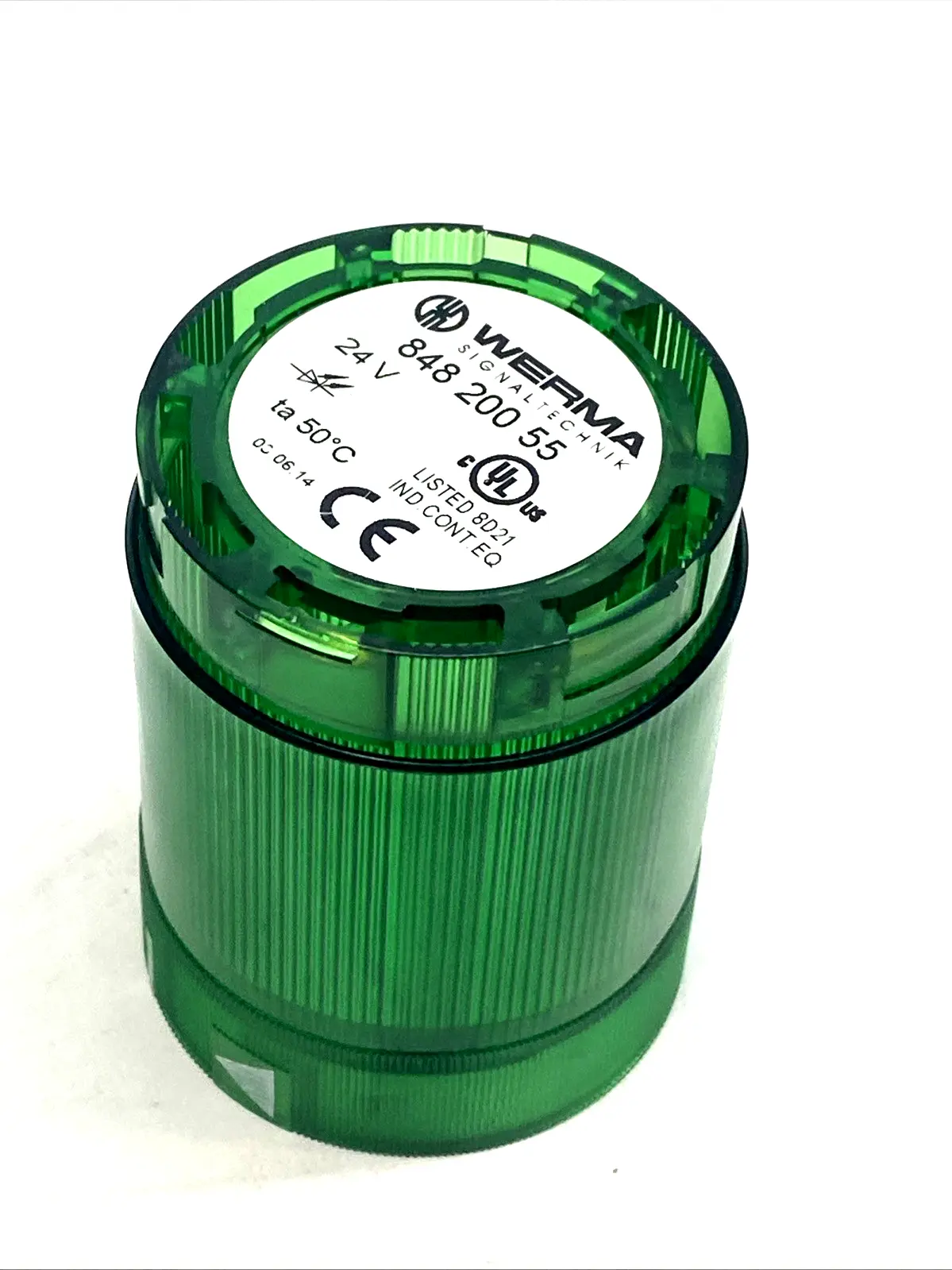 USED WERMA GREEN LED PERMANENT STACKLIGHT MODULE 24V AC/DC KS50