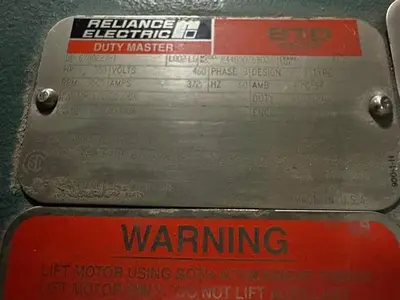 USED RELIANCE COMPRESSOR MOTOR