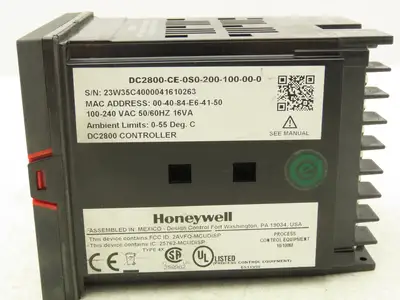 Honeywell DC2800CE0S0200100000 DC2800 Universal Digital Temperature Controller