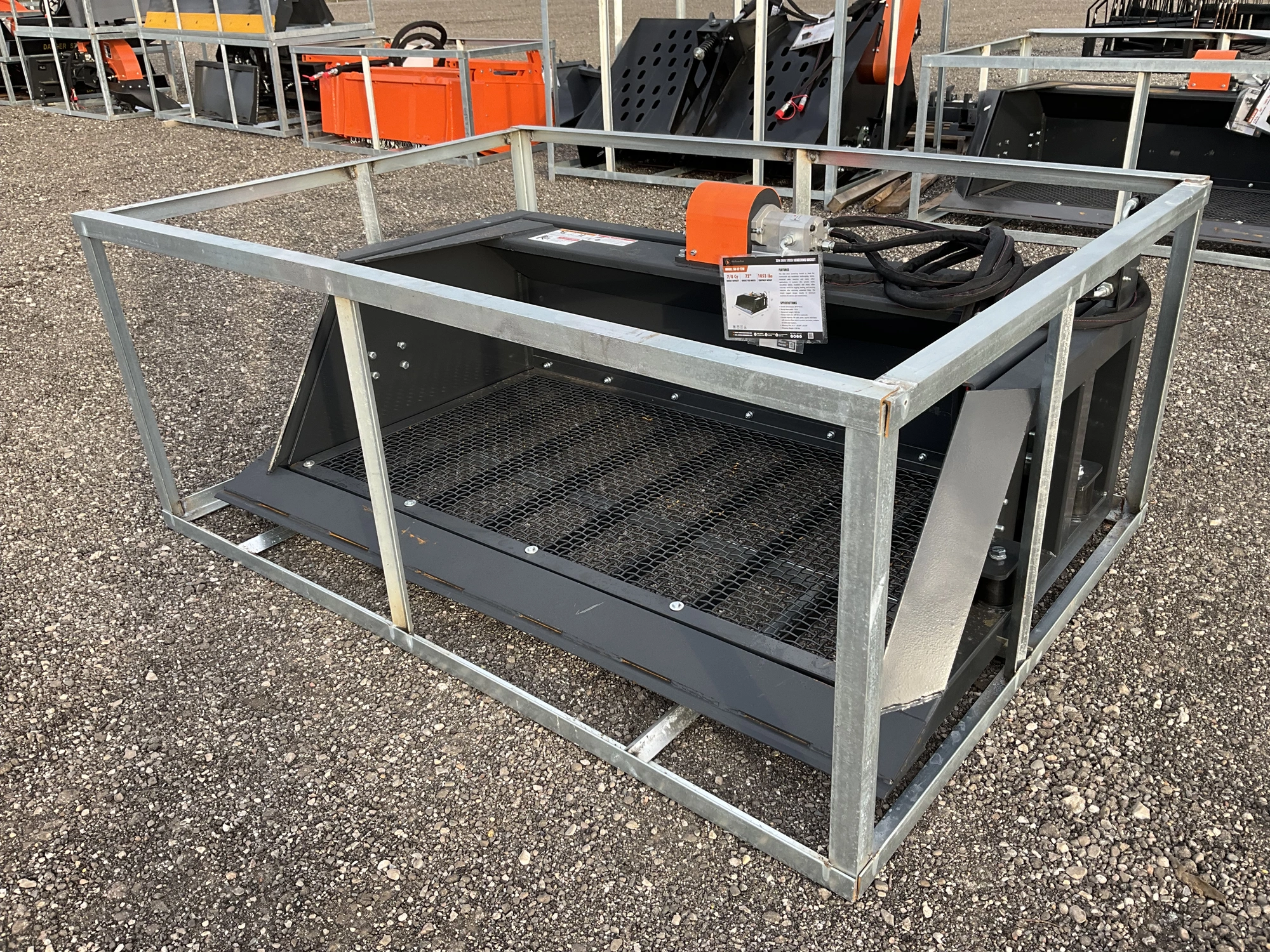 Used WOLVERINE SB-12-72W 72” SKID STEER SCREENING BUCKET Skid Steer Buckets Michigan US | Miedema Asset Management Group #1487918