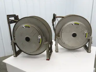 Hannay Reels 818-25-26B TR Retractable Industrial Air Hose Reel Lot Of 2