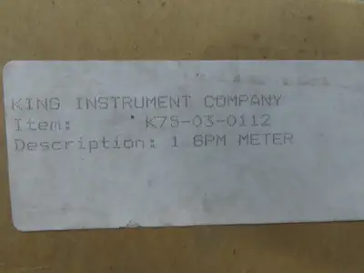 New | in-Stock KING INSTRUMENT _UNKNOWN_ Miscellaneous MRO | Arrow Industrial #650510